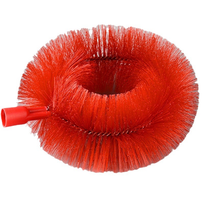 美梁工厂圆形清洁刷屋檐过滤刷清洁刷屋顶可伸缩清理刷清洁刷头                               白底实物图