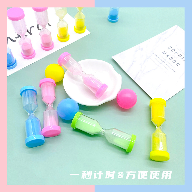 Children's mini hourglass, nostalgic toys, student timer, desktop decoration, small ornaments, kindergarten gifts wholesale details Picture