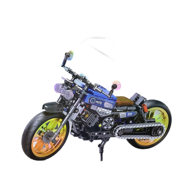 Compatible Lego building blocks, motorcycle simulation models, Harley-Davidson children's educational toy sets, wholesale gifts Item Picture