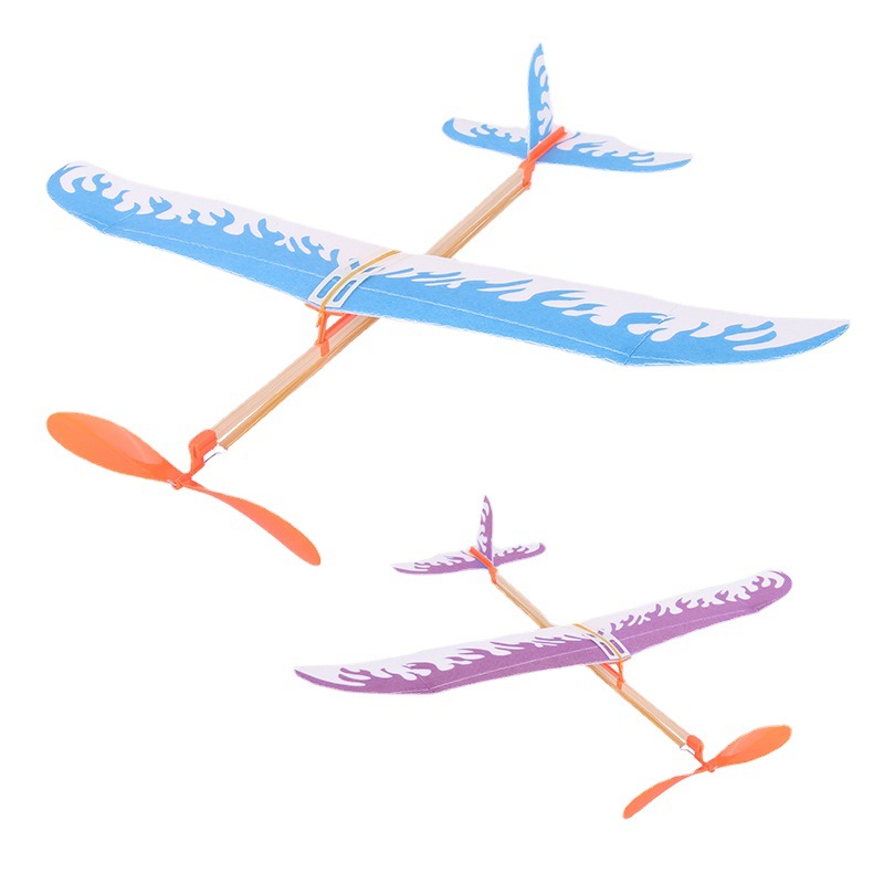 Thunderbird rubber band power aircraft model biplane rubber band power aircraft manufacturer wholesale Item Picture