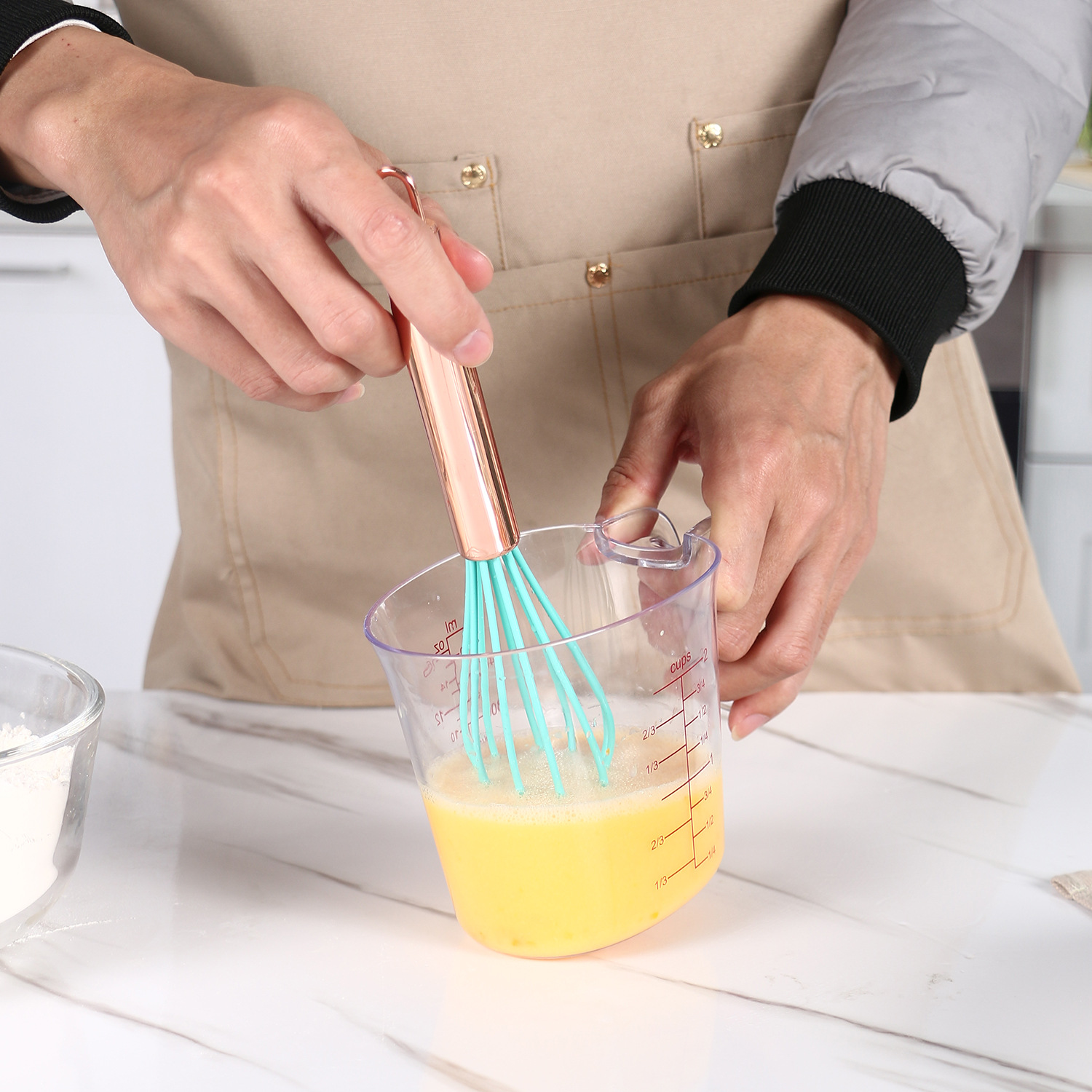 量杯硅胶/义乌兴泉百货/调漆量杯/量杯5000ml/玻璃量杯细节图