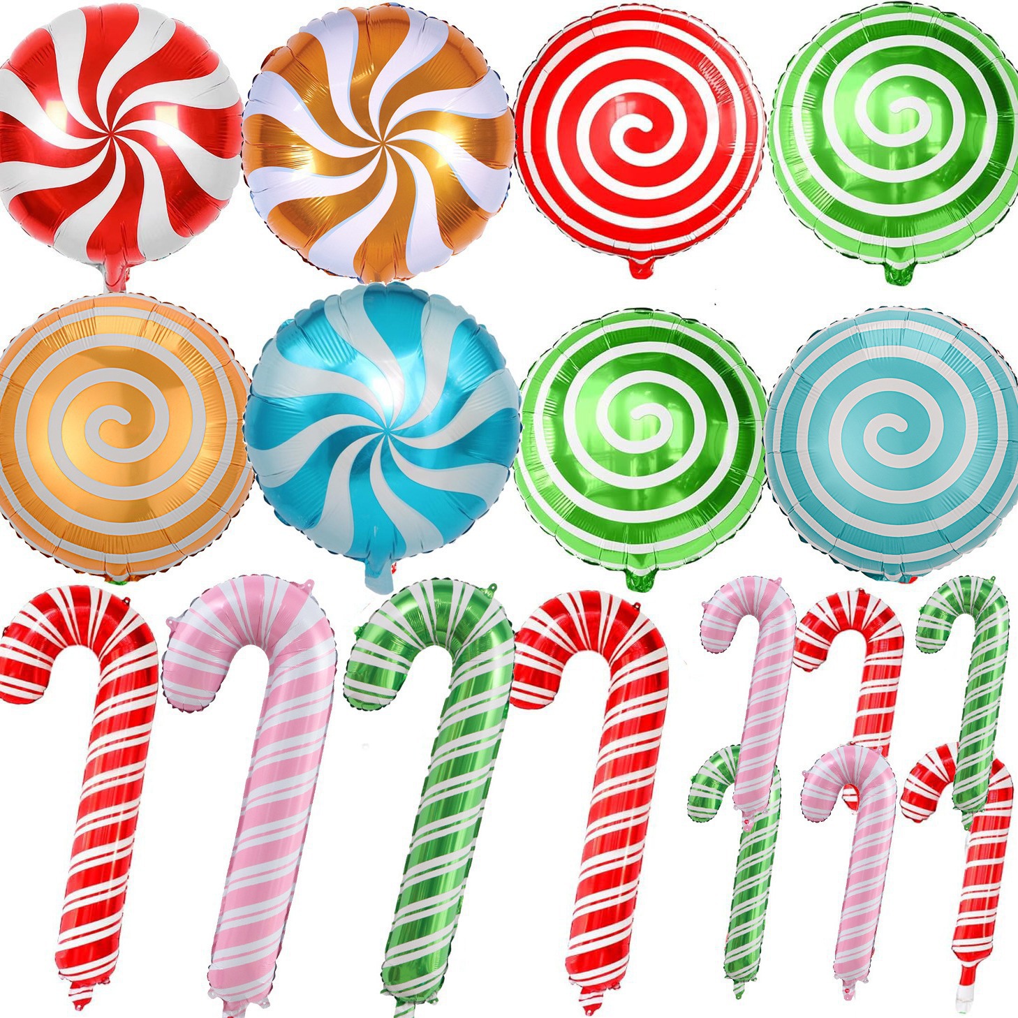 Cross-border new candy pendants, lollipops, Christmas trees, Christmas windmills, walking sticks, decorative balloons, ground promotion balloons wholesale