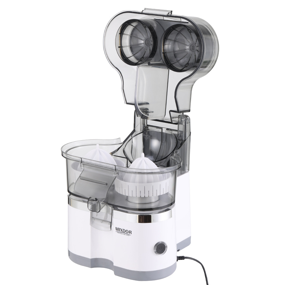 Brazilian fully automatic double-head multi-functional juicer, household lemon juicer, electric orange juicer, residue and juice separation Specification image
