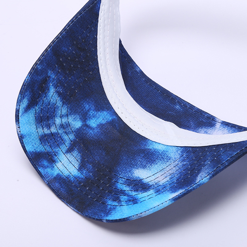 New hip-hop style tie-dye baseball cap, summer tie-dye printed windproof sun hat, outdoor camouflage gradient open-top cap Application Scenario