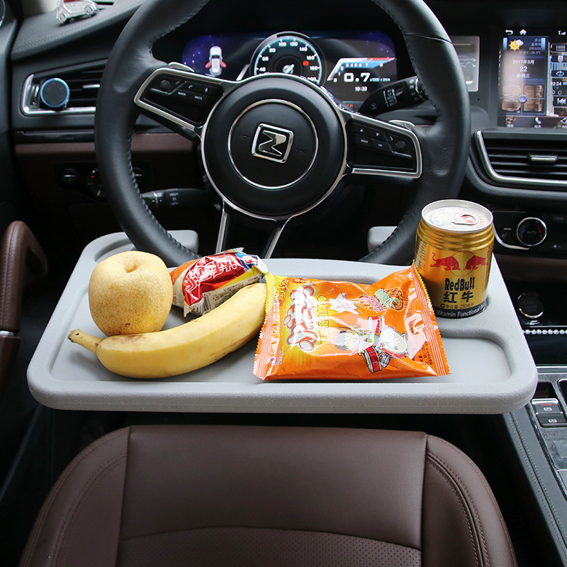 Car steering wheel storage rack, multi-functional computer stand for car, dining table and plate, car office desk and small table board Specification drawing