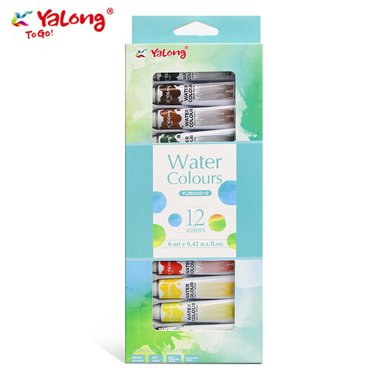 Yalong Cross-border Student Wholesale Student Art Supplies, Hardcover Waterproof Painting Children's Watercolor Set