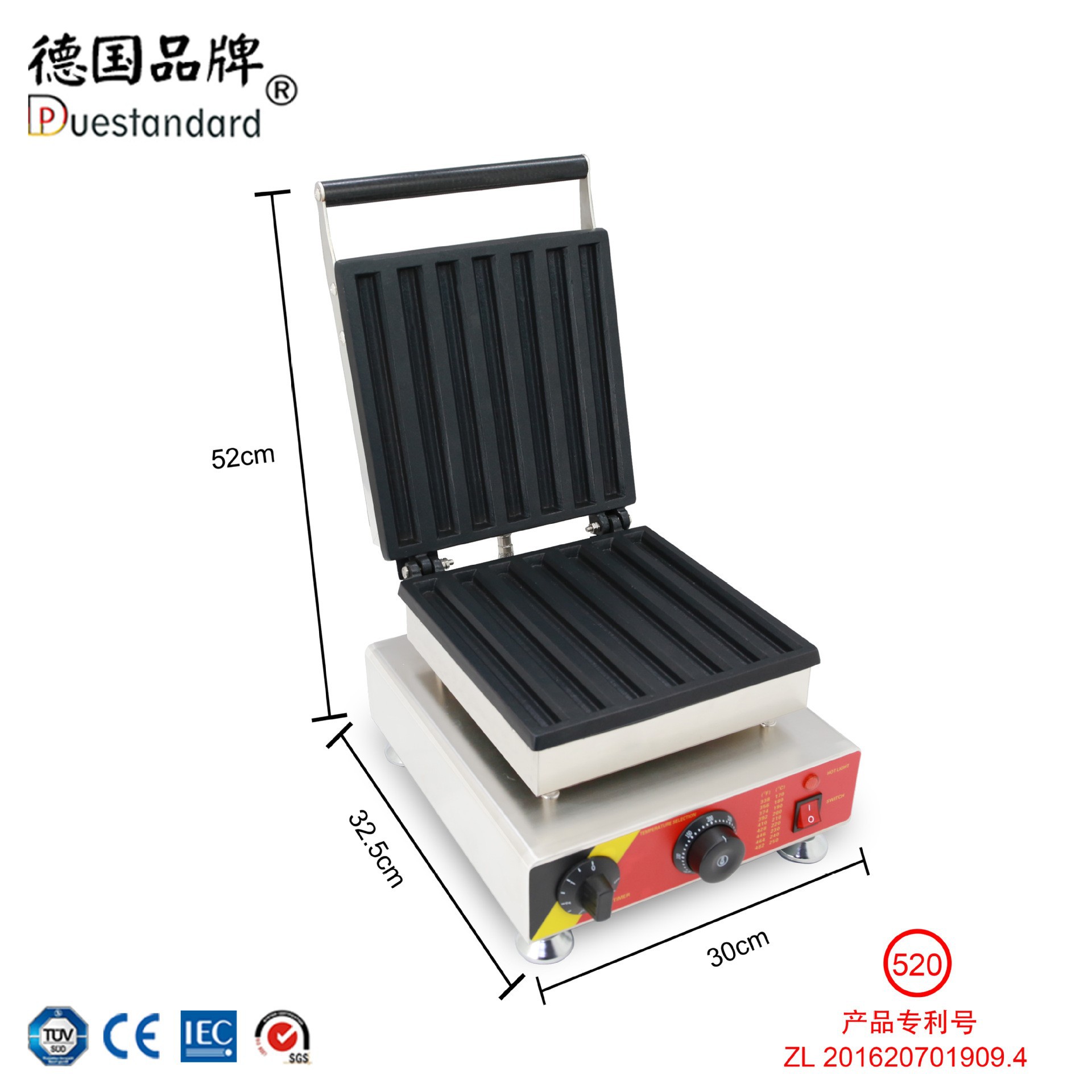 Commercial Latin fruit-shaped waffle machine, fully automatic electric pancake stand, Spanish Jishi fruit fried dough stick machine, snack equipment Application Scenario