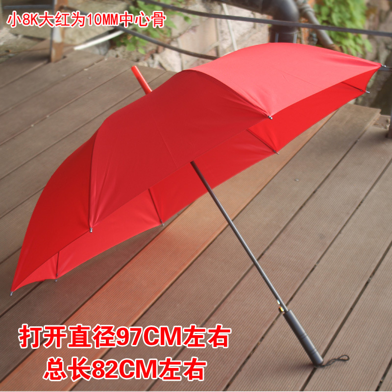National trend bright red umbrellas, long-handled umbrellas, performance group gymnastics, dance props, wedding umbrellas, printed advertisements, wedding umbrellas for returning to one's parents' home details Picture