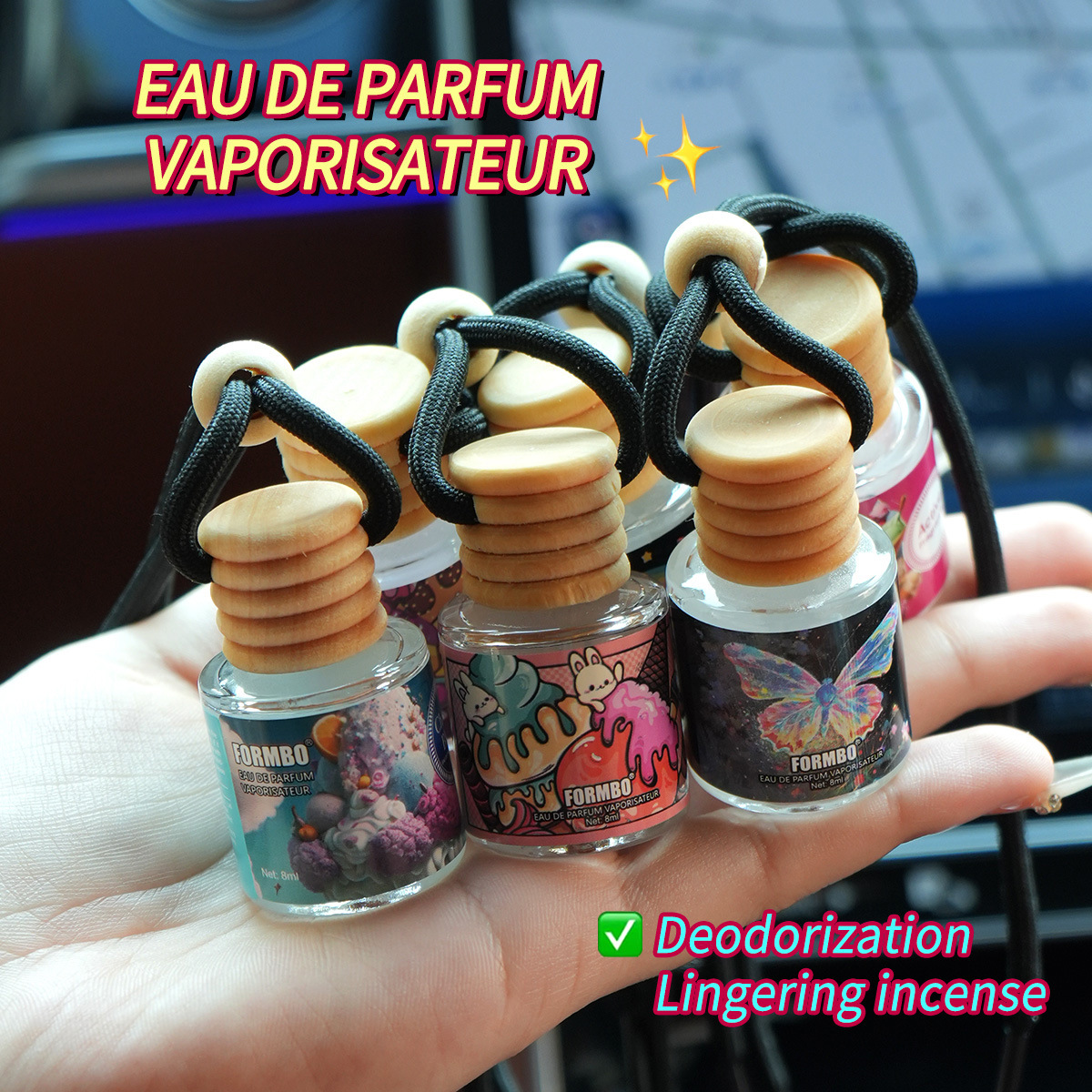 【 Cross-border Exclusive 】FORMBO Car Aroma Diffuser, Special Aroma Diffuser for Car Accessories, Deodorizing and long-lasting fragrance wholesale details Picture