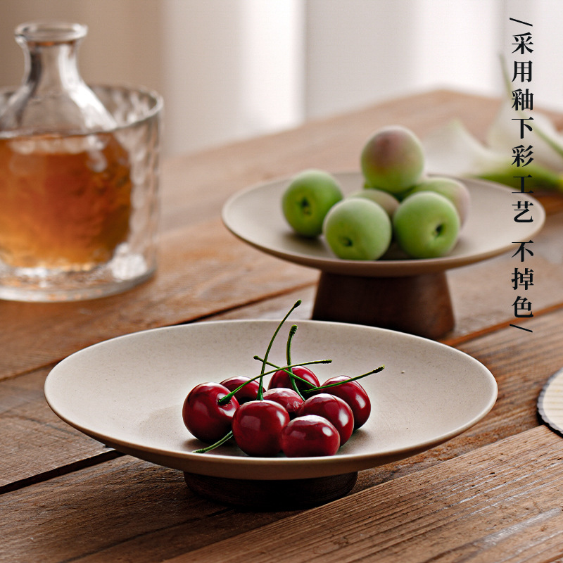 玻璃果盘/镂空金属水果篮/餐具/年货/欧式轻奢水晶果盘产品图