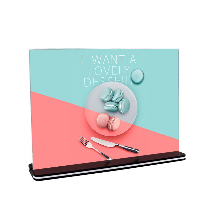 Acrylic table card, T-shaped black background pull-out a5 desktop, A4 display stand, table sign, table label, a6 price tag, table card, restaurant table, dish description, seating arrangement, shop table, price list display stand, front desk, activity notice display Item Picture
