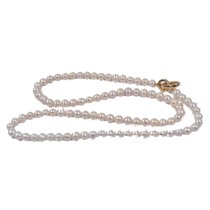 60CM long natural freshwater pearl 2024 new bestseller, light luxury and high-end style necklace, autumn and winter long sweater chain for women Item Picture