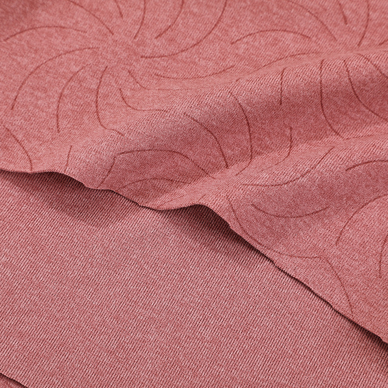 现货可加工染色diy多种款式烧花空气层针织面料吸湿弹力内衣面料产品图