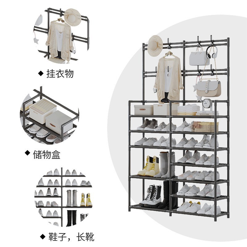 The Xiyin TEMU multi-functional integrated shoe and hat rack is easy to assemble. It is a dust-proof shoe rack and a multi-purpose multi-layer storage rack Application Scenario