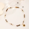 Nasha Cross-border best-selling high-end Maillard amber beaded long necklace accessory for women, natural stone necklace for women details Picture