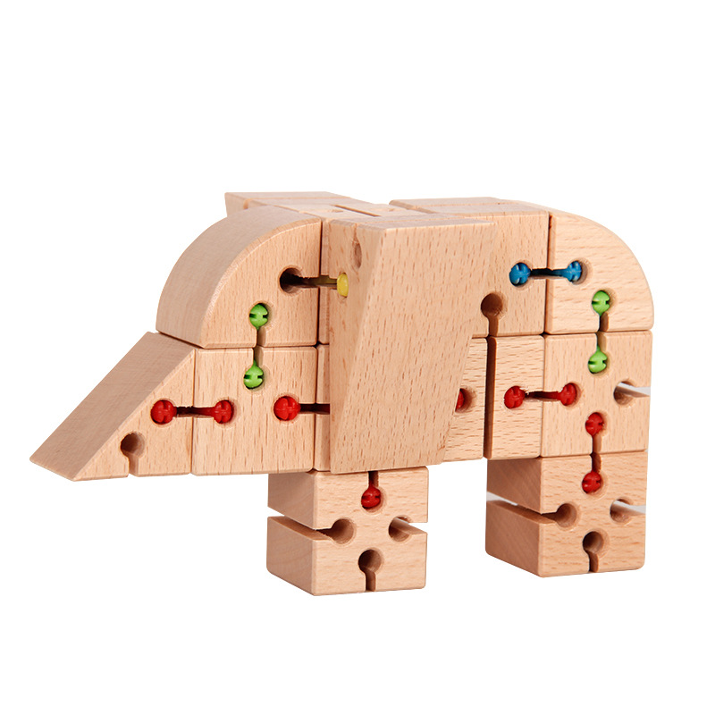 دجينيسي تكونت من خشب لعبة الأطفال Item Picture
