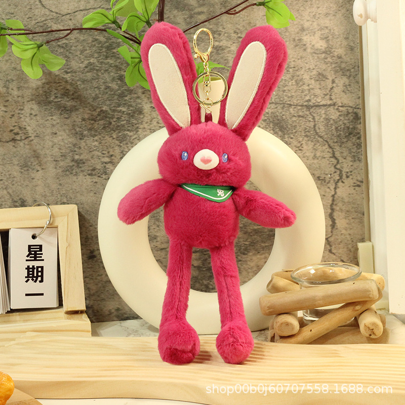 Wholesale of Douyin's same style pull-up rabbit plush toys, Pull-up rabbits, Pull-up rabbits keychains, pendants, accessories and dolls