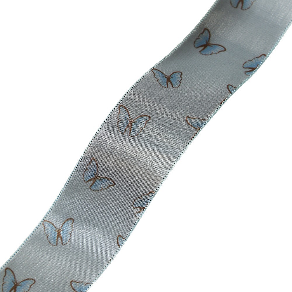4cm color mariposa hilado con ramo de flores bolsa cinta de satén hecho a mano arco diy adornos cintas decorativas en stock Item Picture
