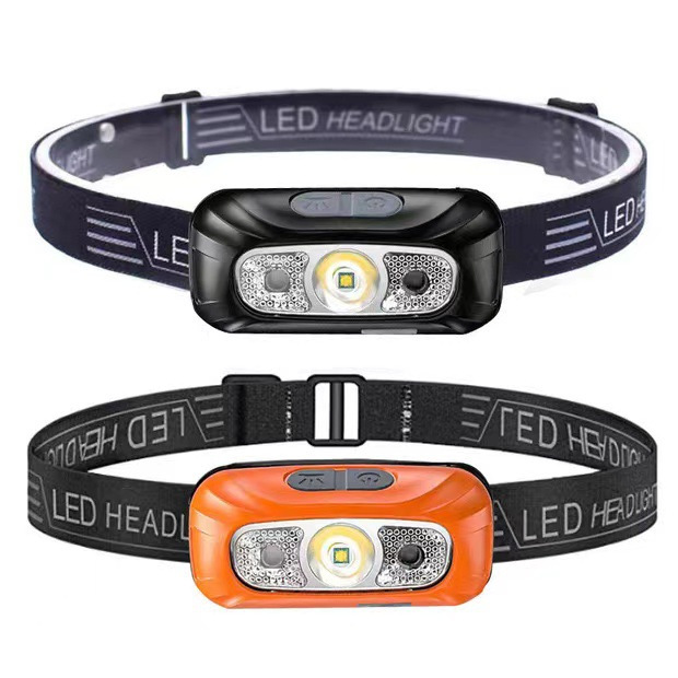 Rechargeable sensor headlamp, ultra-long battery life, intelligent LED night fishing, portable strong light night running headlamp, outdoor Item Picture