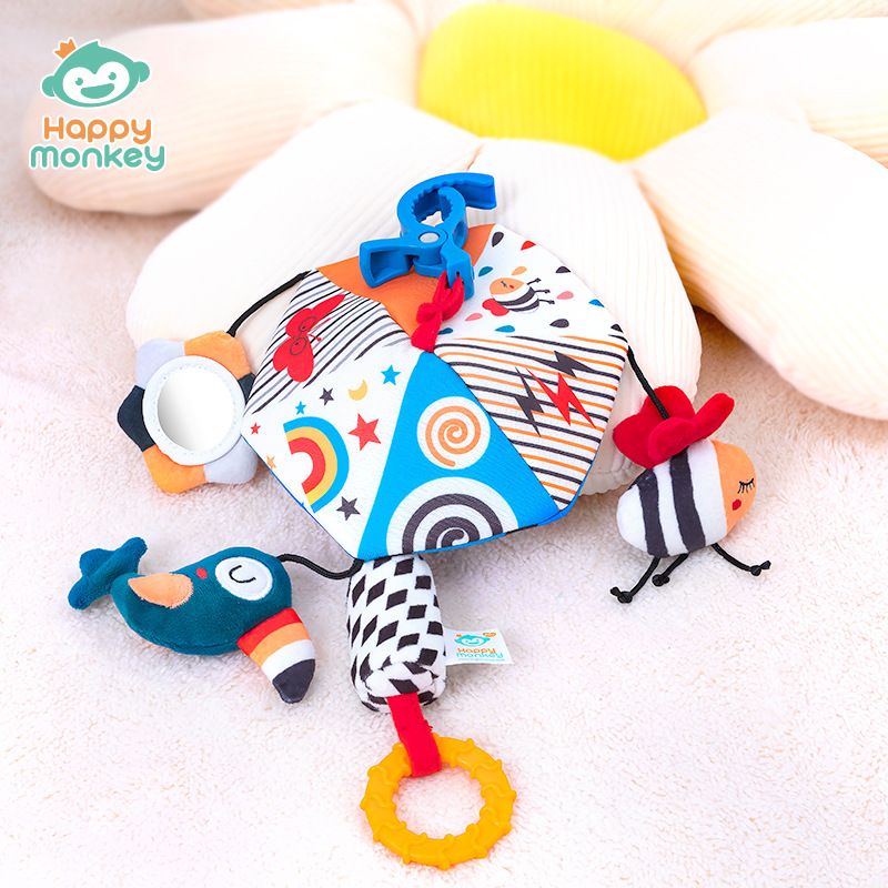 Happy monkey Happy Monkey King Baby Stroller, Newborn Bed Bell, Bed Hang, Soothing and Educational Bell, Umbrella Hanging Specification image