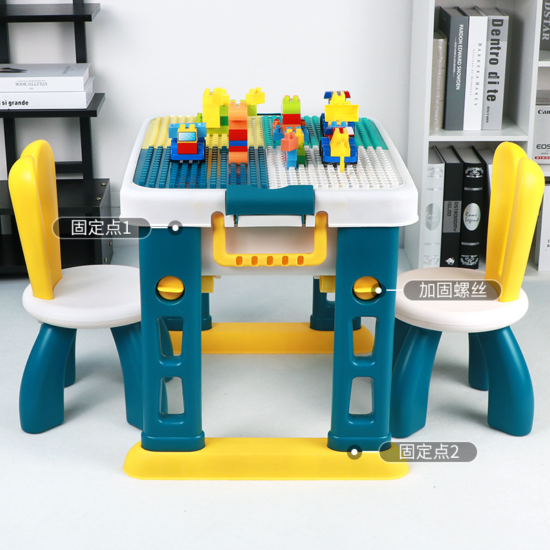 Large-sized multi-functional building block table for children, boys and girls, beneficial to intelligence and brainpower, compatible with Lego building blocks Application Scenario