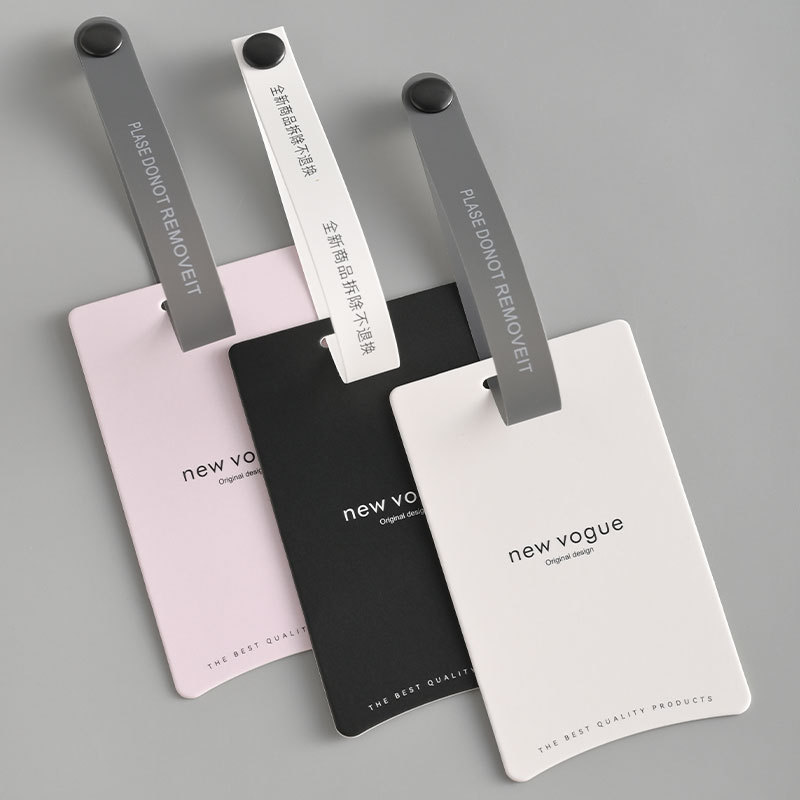 简约新款高级防拆扣挂牌定制服装吊牌LOGO男女装定做衣服标签现货产品图