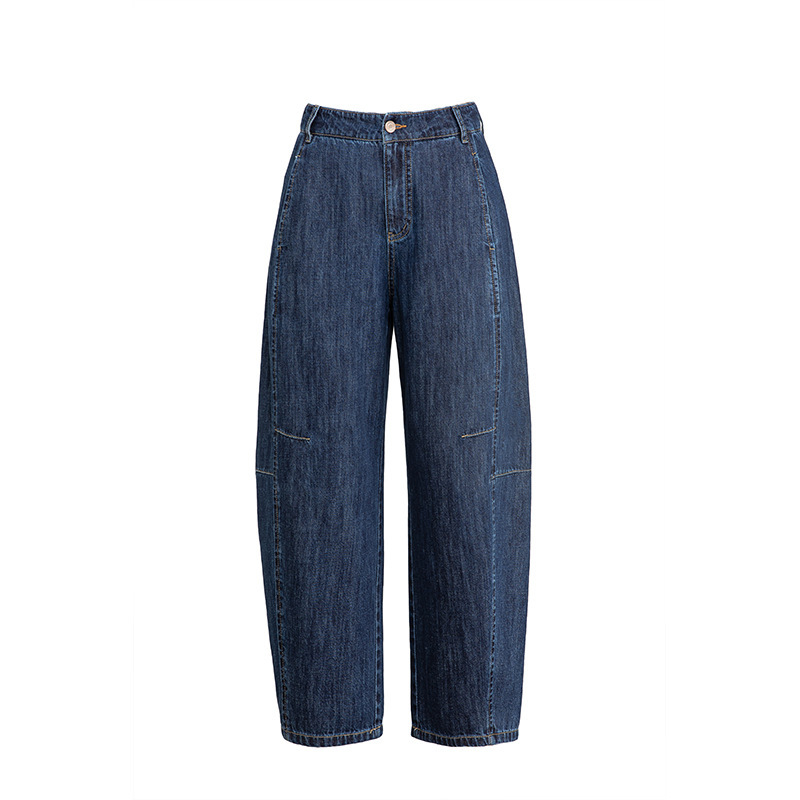 Primavera verano 2026 nuevo estilo fibra natural cómodo transpirable cimitarra pantalones de cintura alta pantalones sueltos y refrescantes Item Picture