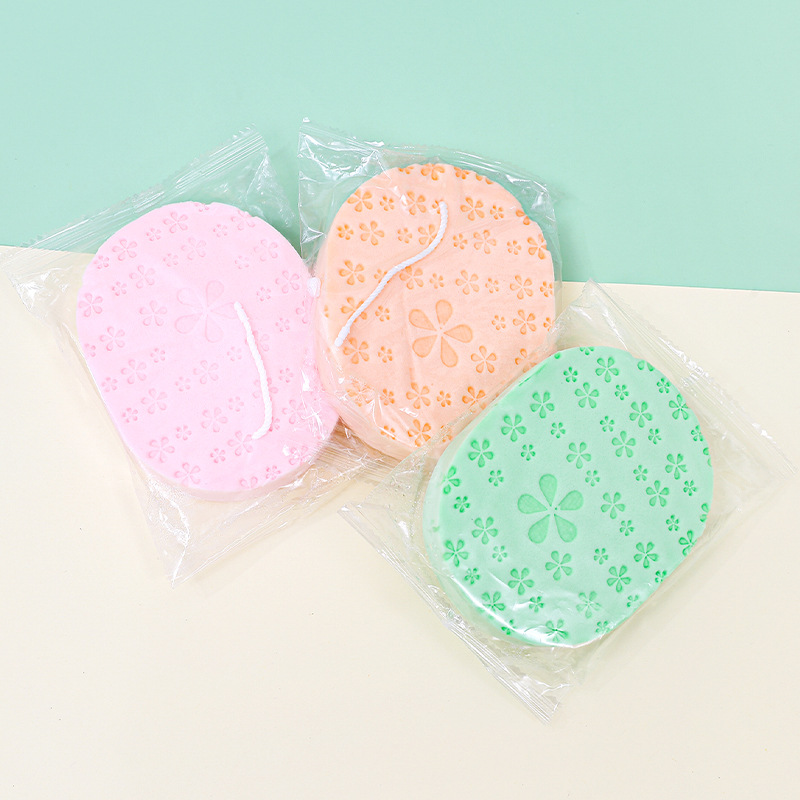 工厂定制加厚18T洗脸扑洗颜棉颜色随机洁面扑卸妆清洁亲肤PVA海绵产品图