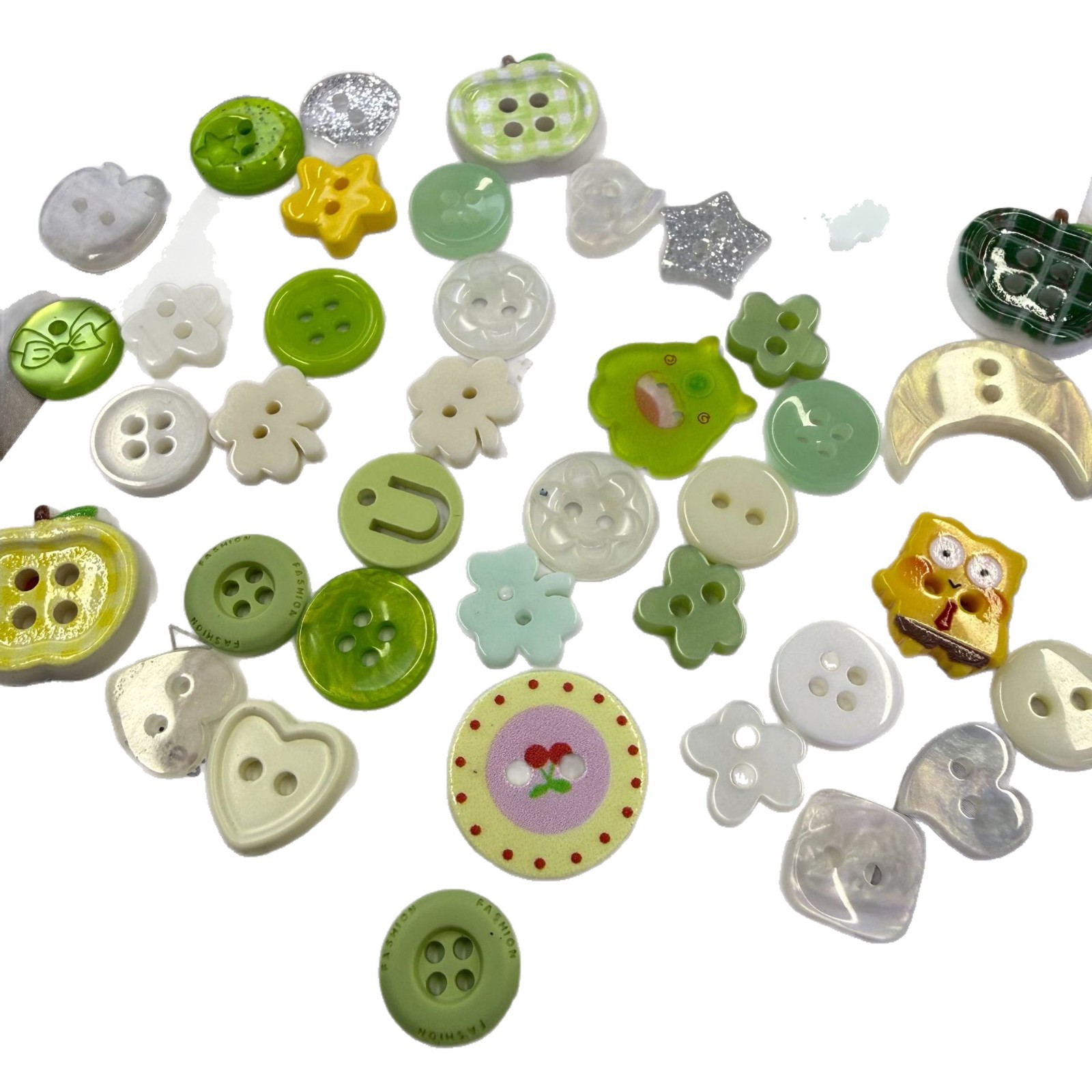 ins Apple Button Mix and Match Collection, painbag materials, diy handmade accessories, Kids' Clothes, handcrafted ledger, doll decorations Item Picture