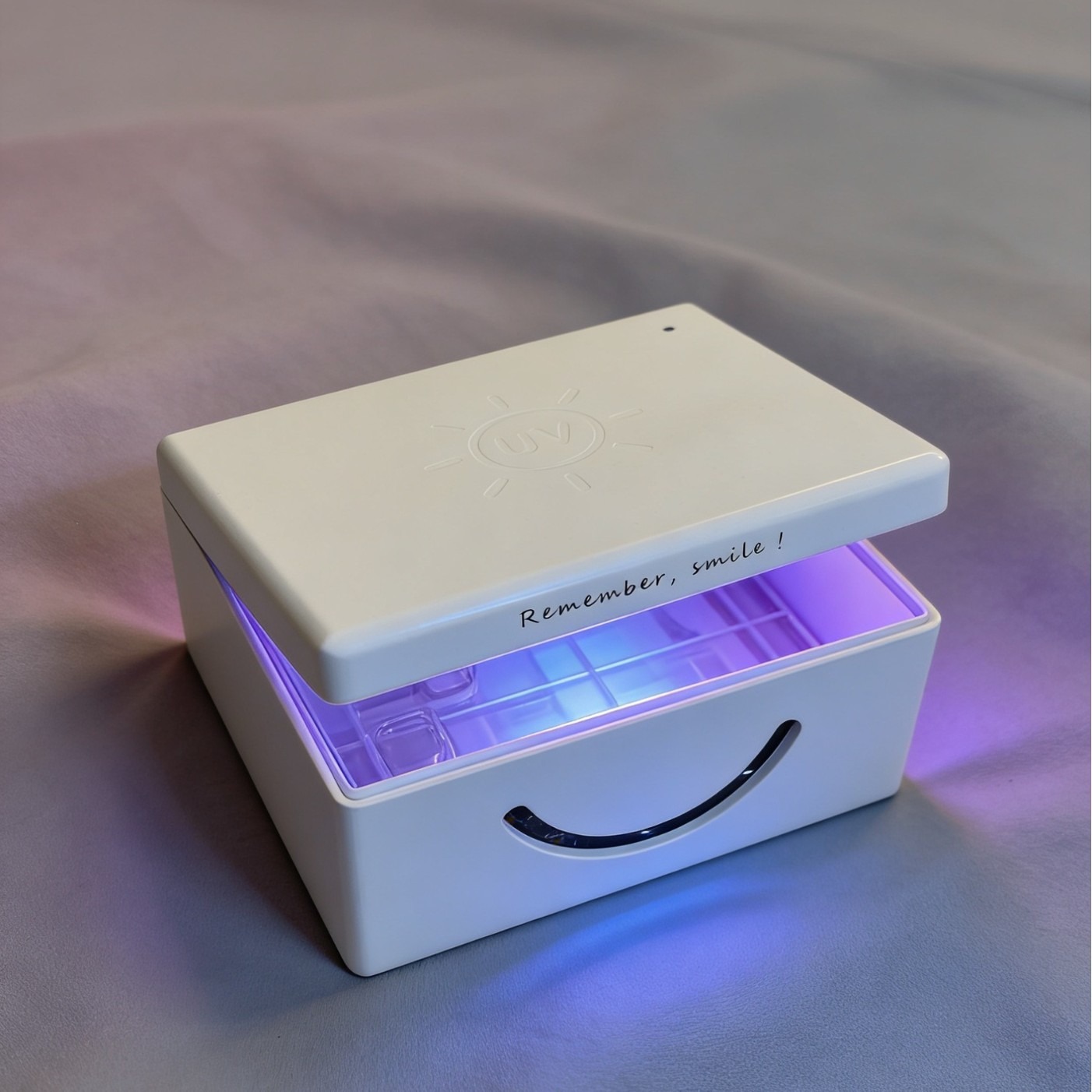 Portable multi-functional ultraviolet disinfection box, glasses, toys, baby bottles, purple masks, sterilizer, wooden dual-purpose jewelry box details Picture