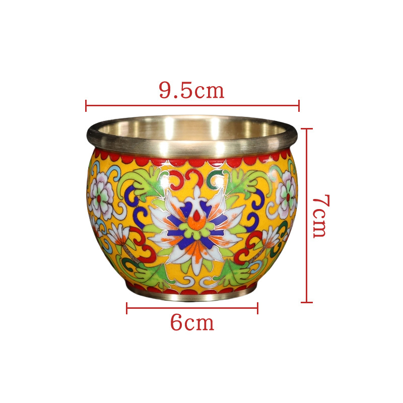 Beijing Cloisonne feng shui ornaments for attracting and gathering wealth - traditional cast copper cloisonne low-temperature enamel wrapped branch wealth VAT Item Picture