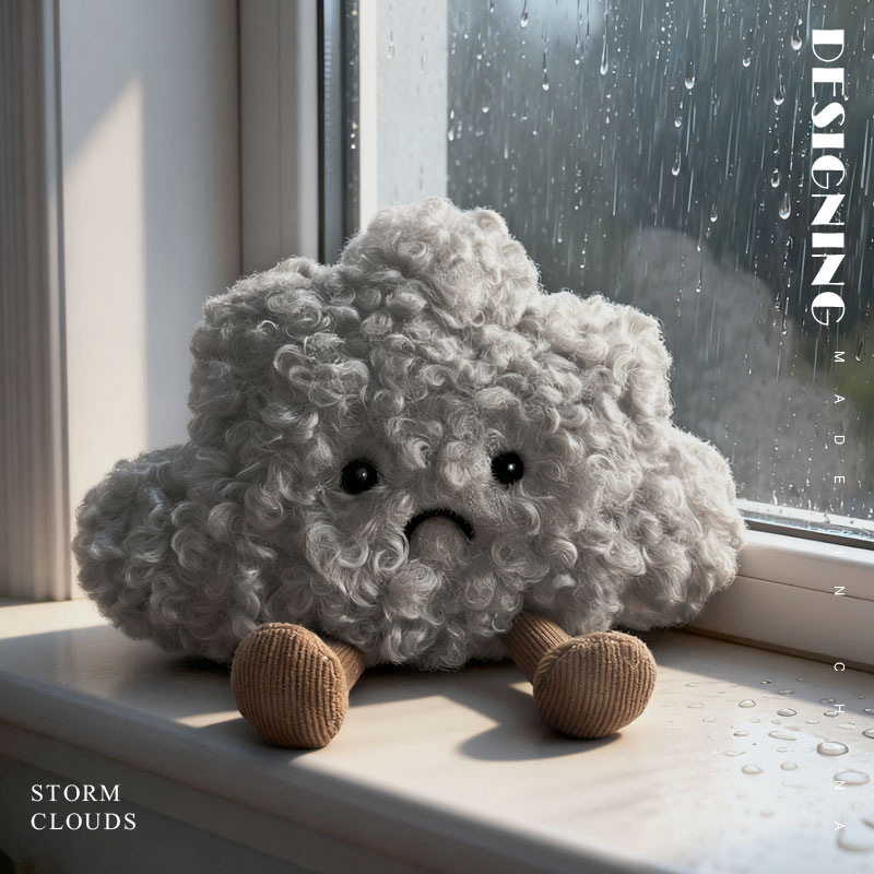 卡通可爱小乌云毛绒玩具柔软公仔挂件包包钥匙扣送女友闺蜜礼物产品图