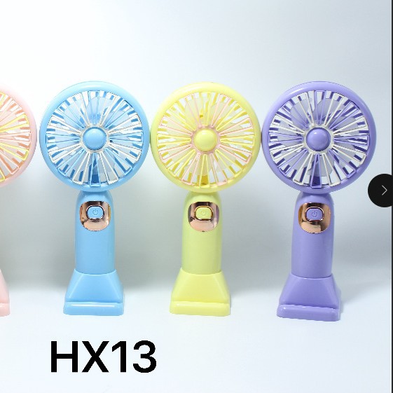 HX13 Summer New handheld fan Portable student desktop USB rechargeable mini fan Specification image