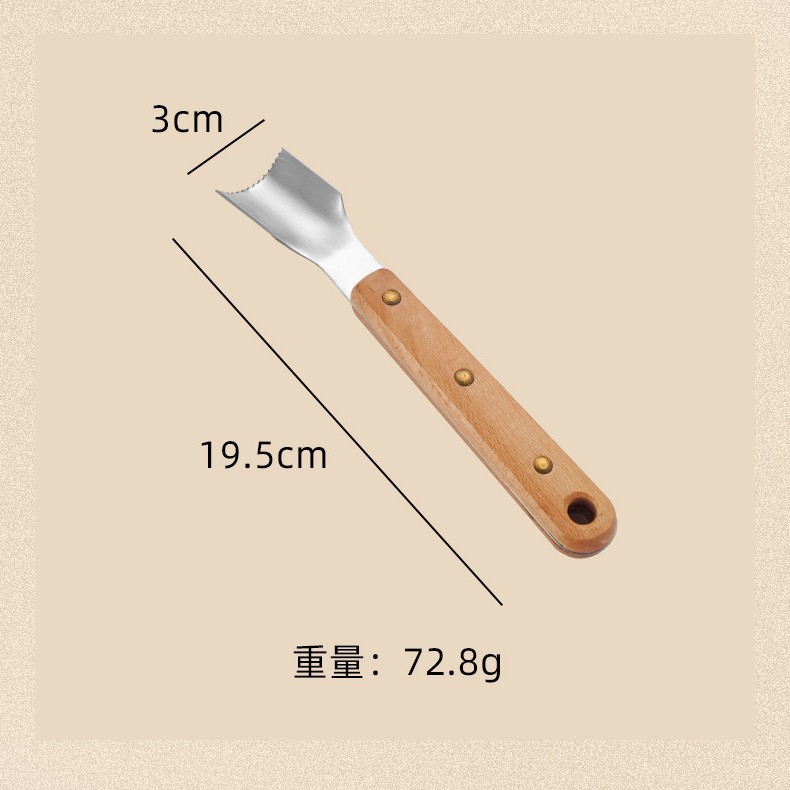 Acero inoxidable zelkova handle corn stripper corn spade corn grating easy hand Item Picture