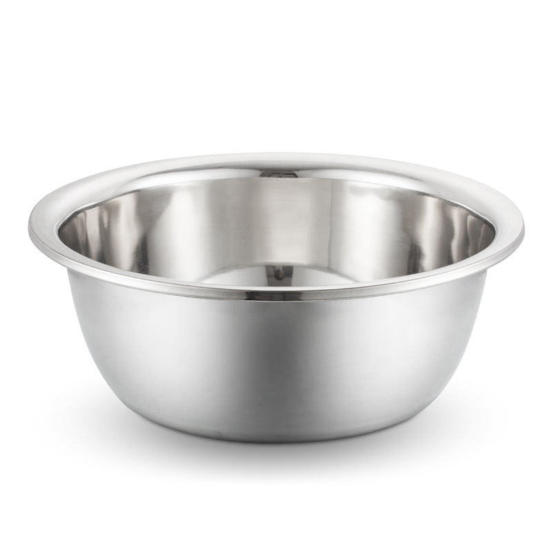 特厚不锈钢盆无磁反边特大斗盆家用脸盆酒店后厨洗菜盆新品批发产品图