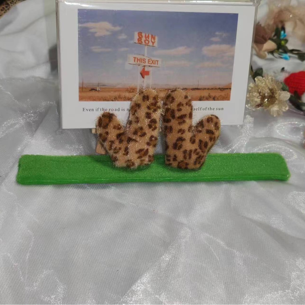 亚马逊发饰鹿角啪啪圣诞节聚会手环手腕饰品节日手链圣诞节日礼品