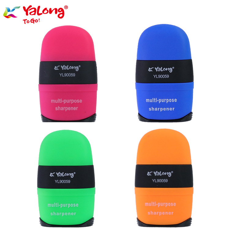 Direct sales and customization from the manufacturer of cross-border double-hole plastic pencil sharpeners, square pencil sharpeners, and silicone protective cases Item Picture