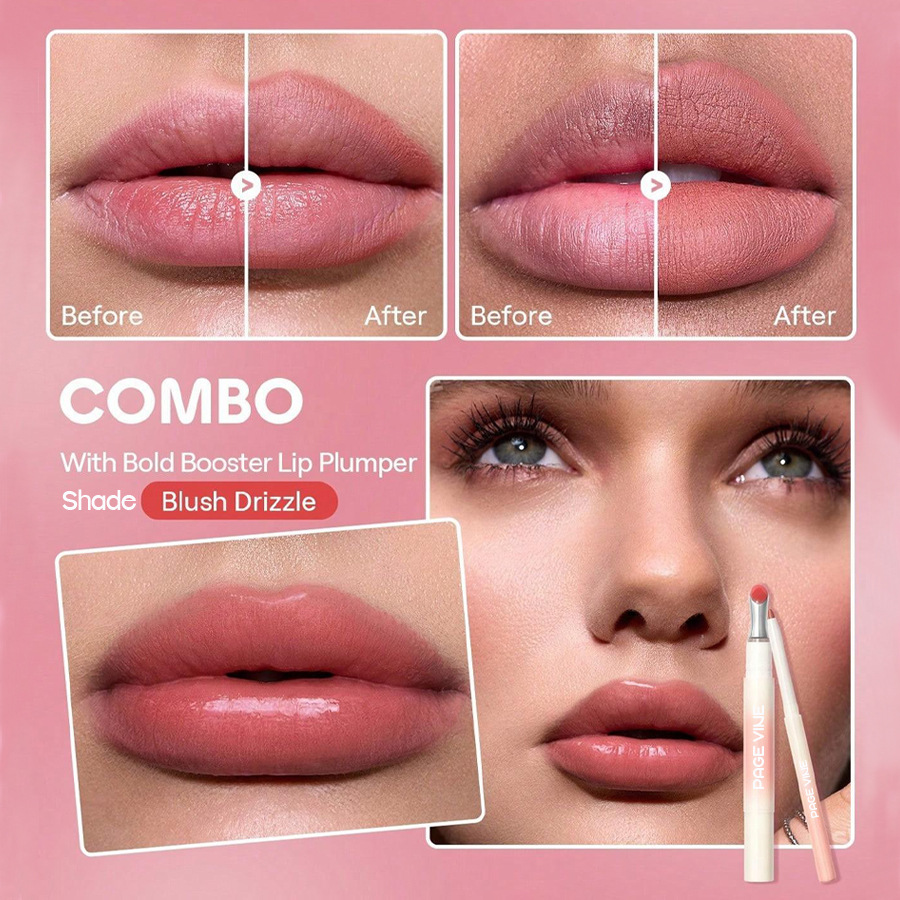Cross-border beauty PAGE VINE Dynamic Ultra-Fine Lip Liner Pen Smooth, quick-drying, long-lasting, waterproof and non-stick cup lip liner pen Application Scenario