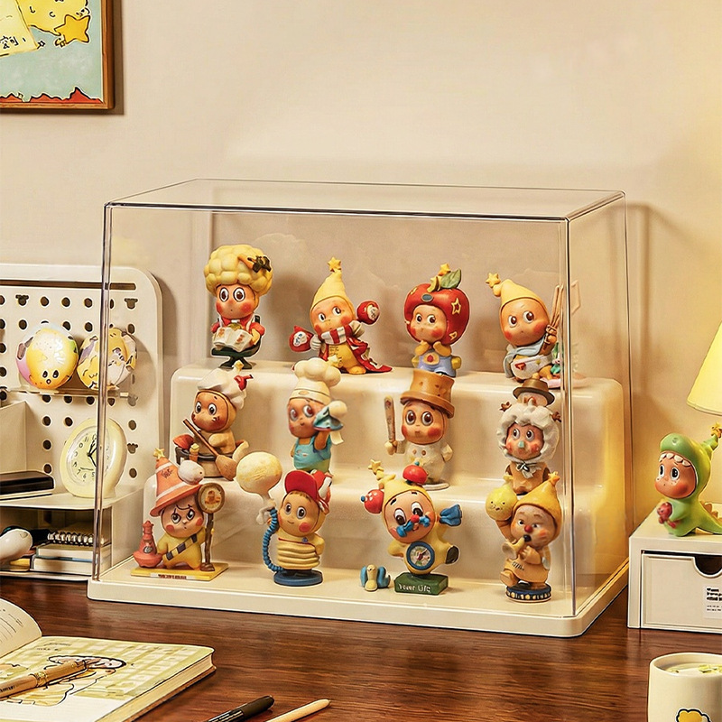 盲盒收纳展示架透明亚克力手办展示柜星星人创意泡泡玛特收纳盒