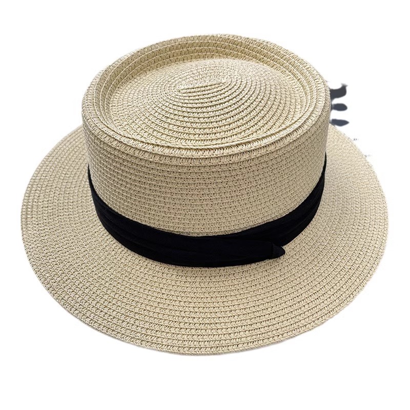 Fashionable and versatile beach straw hats, wheat straw sun hats, baseball caps, straw hats Item Picture
