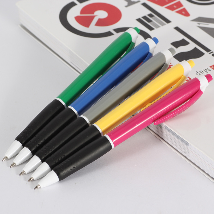 Office classic press ballpoint pen in stock, plastic ballpoint pen wholesale, foreign trade 529 advertising ballpoint penTENTON 0.5mm Mechanical Pencils - 5 Colors Set Specification drawing