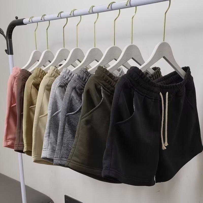 跨境外贸夏季潮流纯色休闲宽松短裤男生运动裤简约裤子休闲百搭