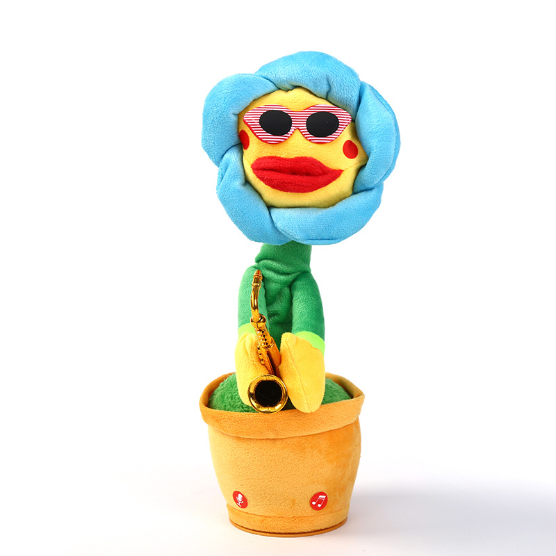 伴飞小鸟/章鱼形象电动玩具/学说话/积木赛车/潮流玩具白底实物图