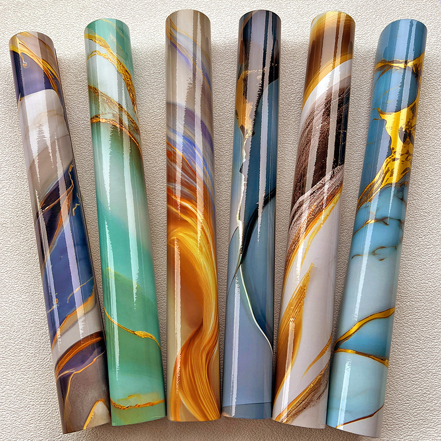 跨境专供鎏金大理石纹墙纸家装建材背景墙Giltmarblewallpaper