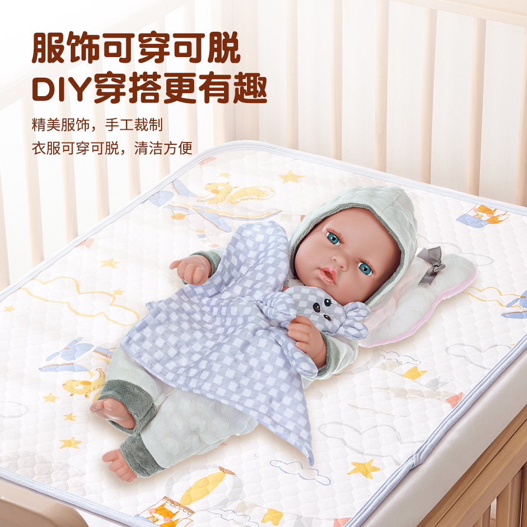 Amazon reborn doll, vinyl toy, children's sleeping doll doll, baby doll gift trend details Picture