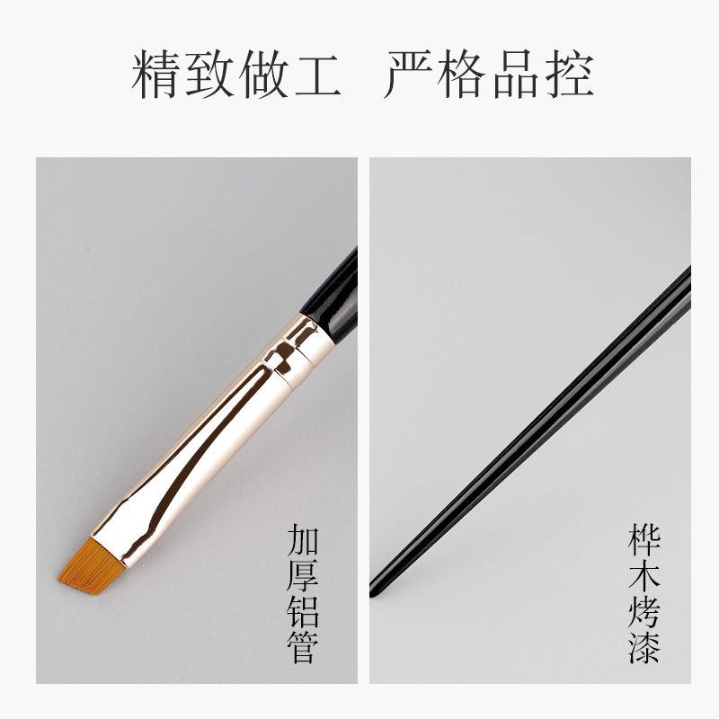 #5 Blade Eyeliner Brush, Flat Head Angled Eyebrow Cream brush, Eye Flat Broad Eyebrow Powder Concealer Makeup brush, Small Fiber brush Specification image