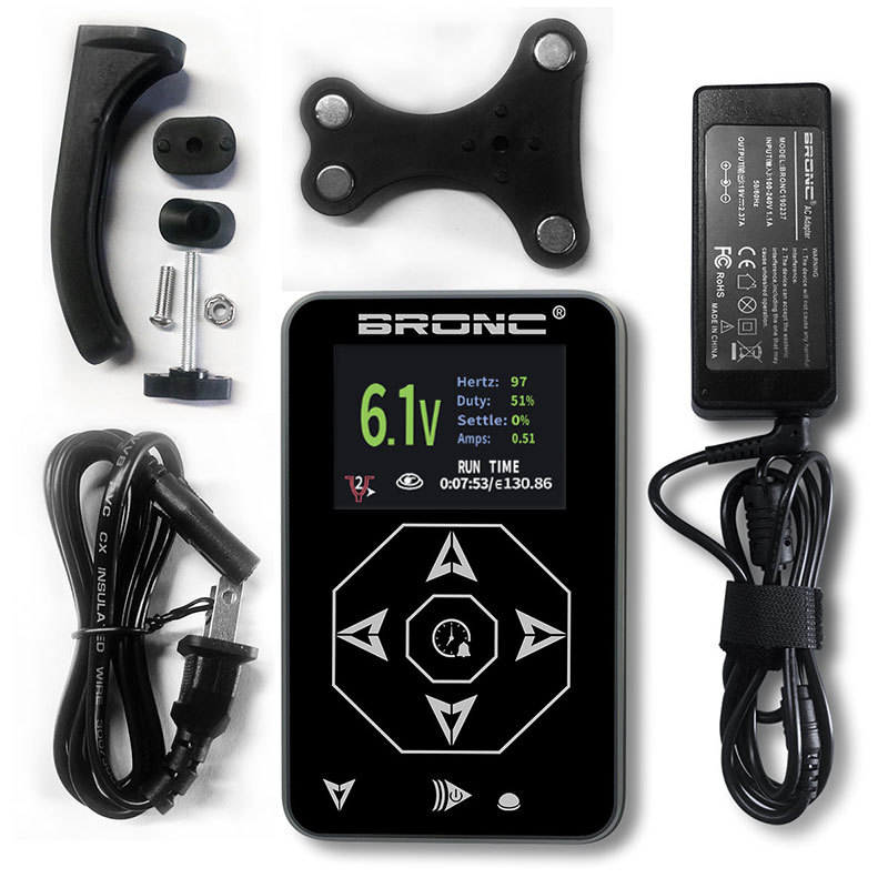 shanilak    纹身电源液晶显示极光电源刺青脚踏自动变压器纹身器材白底实物图