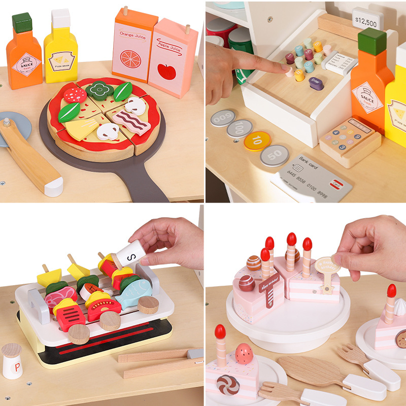 儿童玩具/玩具挂板/可做饭厨具/迷你小厨房/过家家玩具产品图