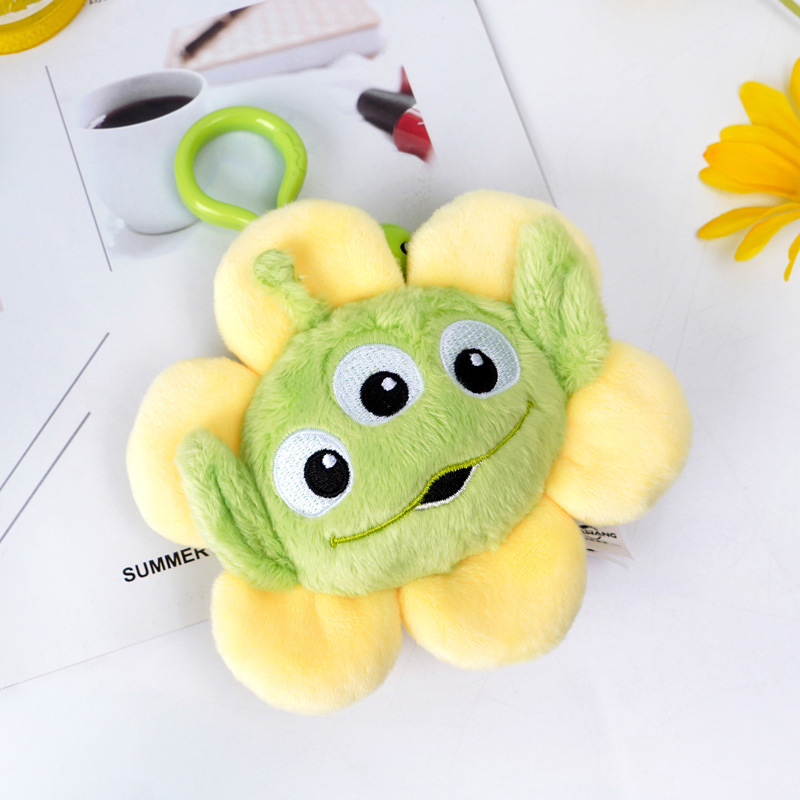 正版迪士尼三眼仔挂件毛绒玩具钥匙扣挂包包送礼小饰品迪士尼玩具