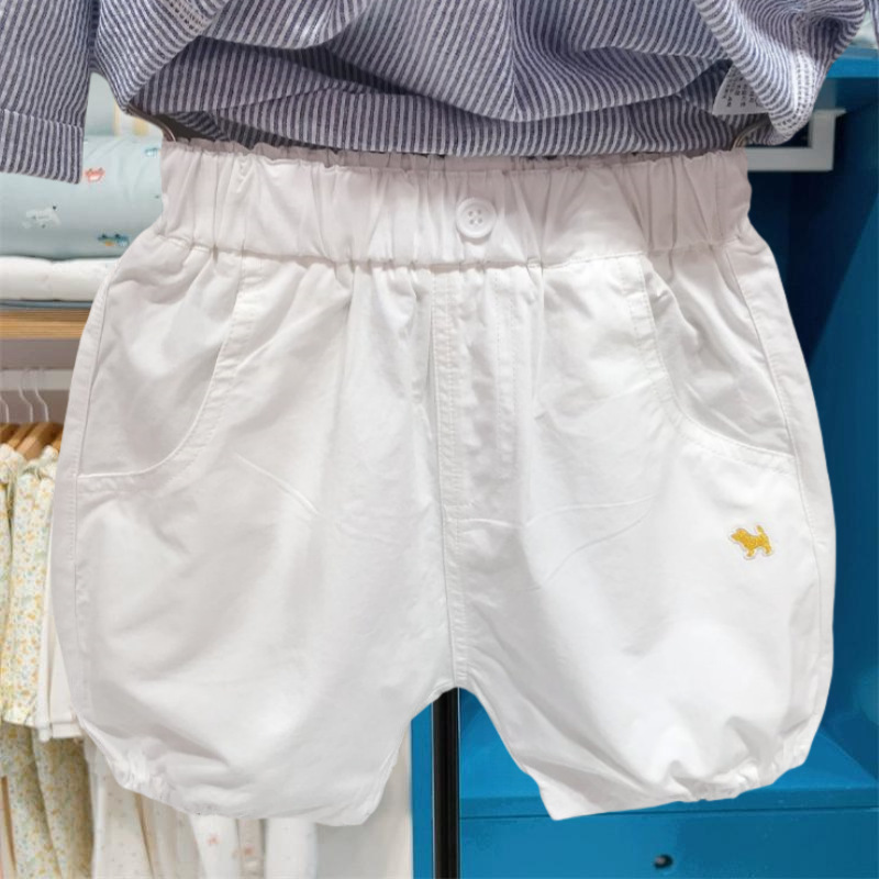 Summer new navy collar striped short-sleeved shirt and shorts two-piece set for boys, stylish MS530701 Specification image